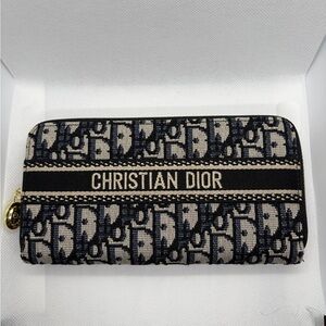 Dior Black and Cream Womens Wallet
